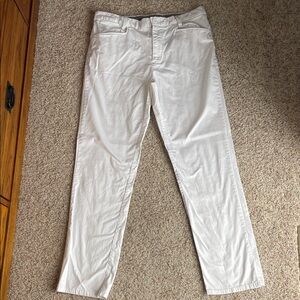 Calvin Klein White Cotton Pants - 34x32